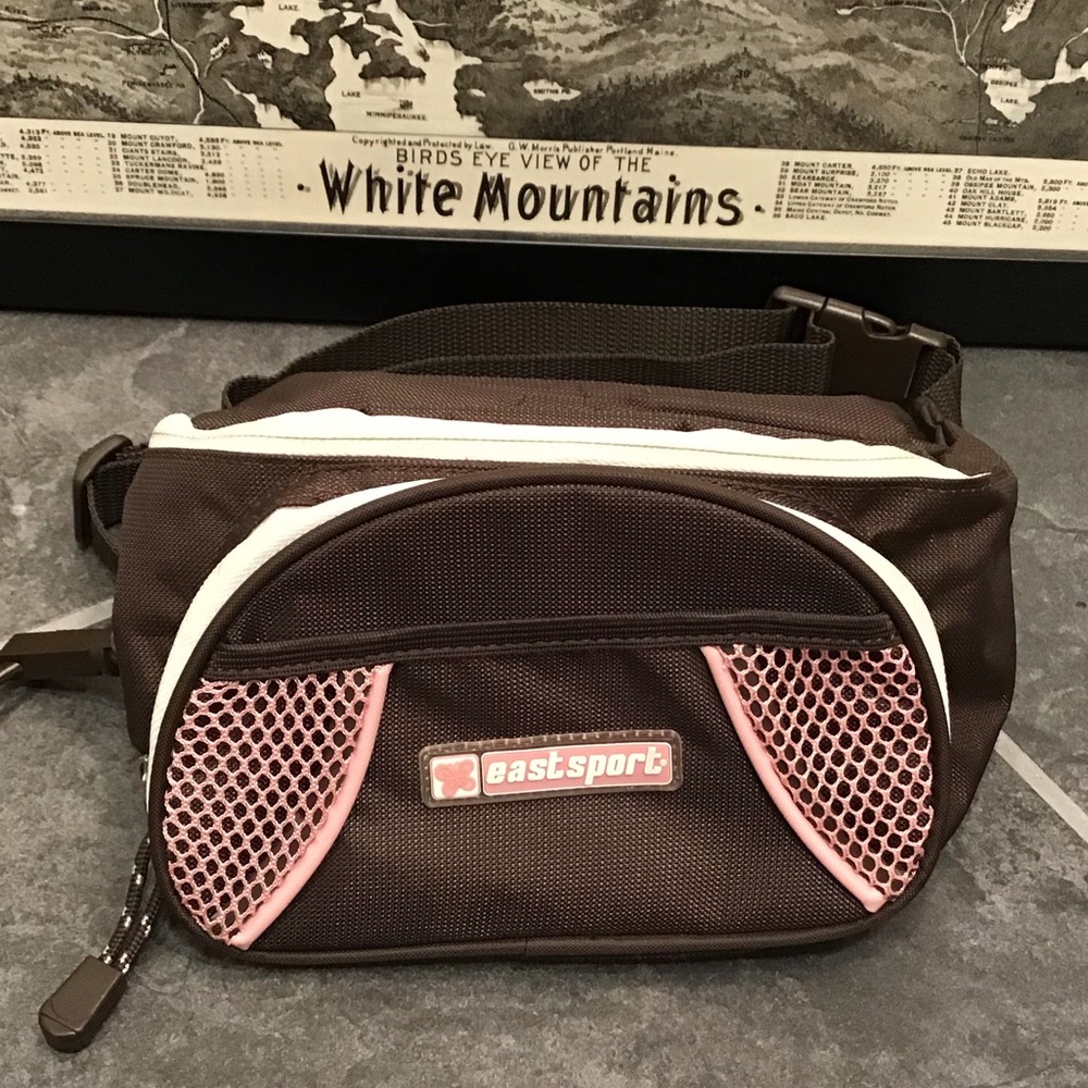 Eastsport Vintage Fanny Pack 3 Pocket Hip Purse